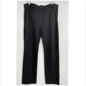 Betabrand Classic Straight Leg Dress Pant Womens Plus Size 2XL Charcoal Gray